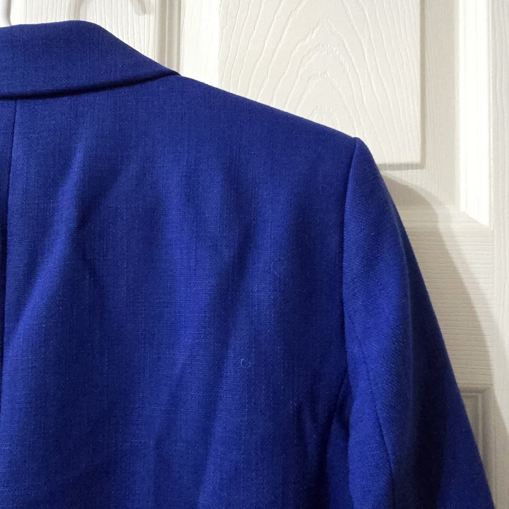 Cropped Boxy Blue Blazer by Ann Taylor, Relaxed Fit, Fully Lined, Size 6, EUC! - Picture 12 of 15